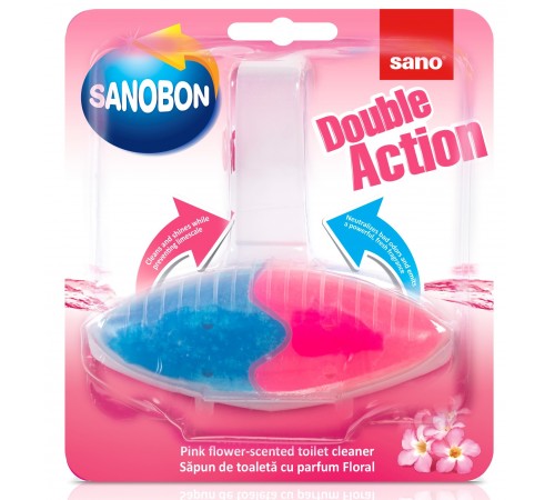  sano săpun de toaletă sanobon double action pink (55 gr.) 280587