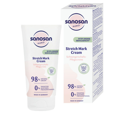 sanosan cremă antivergeturi pentru gravide anti-stretch mark cream (175 ml)