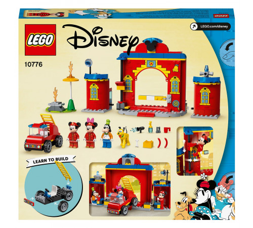 lego disney 10776 Конструктор "Пожарная часть и машина Микки" (144 дет.)