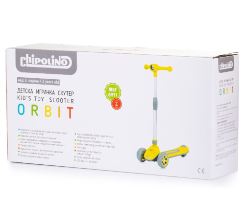 chipolino trotineta pliabila "orbit" dsorb0232gr green