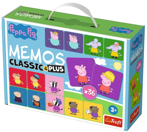 Детский магазин в Кишиневе в Молдове trefl 02270 Настольная игра "memos classic&plus - peppa pig"