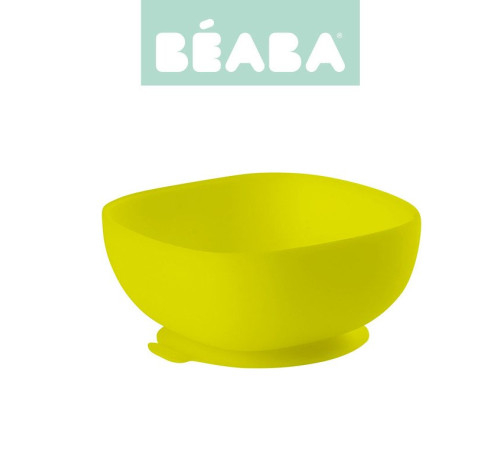 beaba 3335 Силиконовая миска на присоске (240 мл.) салатовый