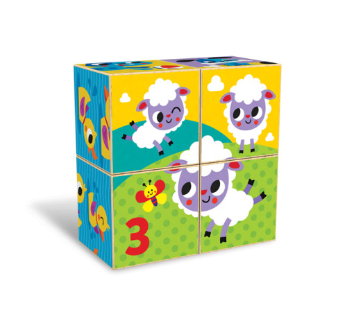 kids hits kh20/022 cuburi de lemn "ferma"