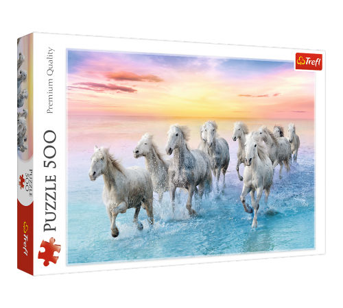  trefl 37289 puzzle "cai albi in galop" (500 el.)