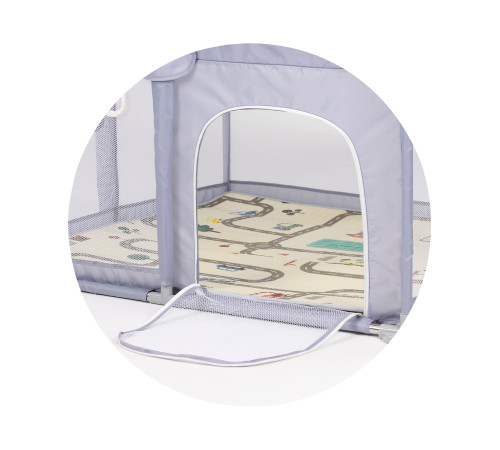 chipolino koivi0251gy Țarc vibe (120×120 cm) gri