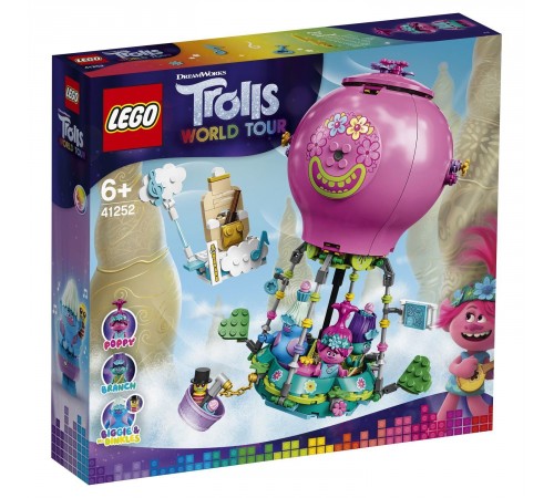  lego trolls 41252 Конструктор "Путешествие Розочки на воздушном шаре" (250 дет.)