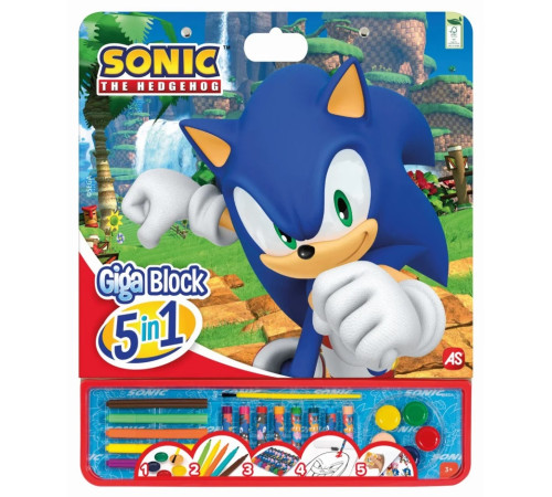  as kids 1023-62748 set pentru desen 5 &icirc;n 1 "sonic the hedgehog"