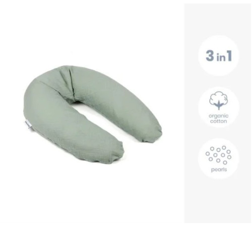 doomoo pernă pentru gravide și alăptare comfy big (190 cm) tetra green