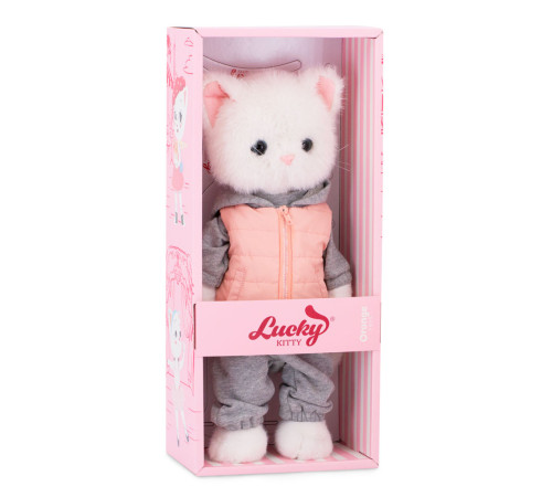 orange toys lk01/05 jucărie de pluș  "lucky kitty, lucky sophie: sports walk" (38 cm)