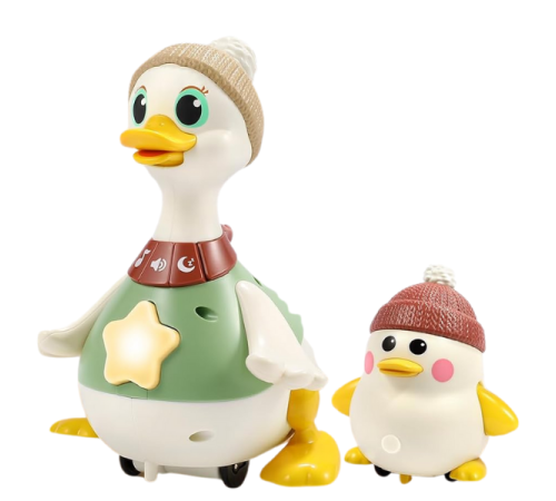  hola toys he998701 set de joacă "mama-rață și rățușca"