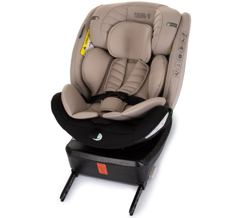 chipolino scaun auto "i-size isofix 360 tourino" stktrn02405ma (40-150 cm.) macadamia