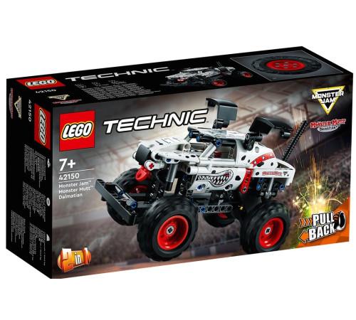  lego technic 42150 Конструктор "Монстер Джем Дракон Мут Далматинец" (244 дет.)