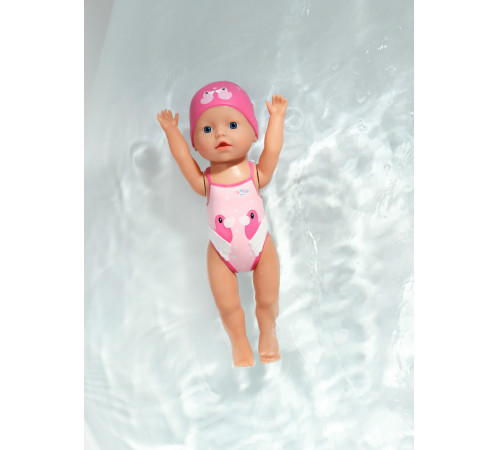 zapf creation 834060 păpuşă "baby born my first swim girl" (30 cm.) roz