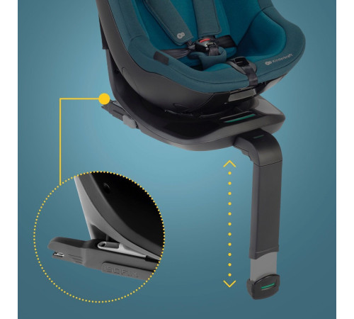 kinderkraft scaun auto i- guard i-size 360&deg;С gr.0+/1 (40-105 cm.) negru grafit