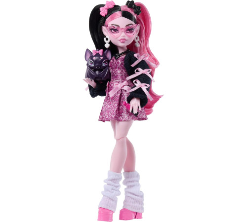 monster high jhk29 Кукла "Дракулаура" с питомцем-летучей мышью