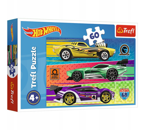  trefl 17389 Пазлы "Гонка hot wheels" hot wheels (60эл.)
