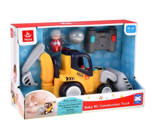 hola toys he9988 jucărie cu telecomandă "camion de construcții"