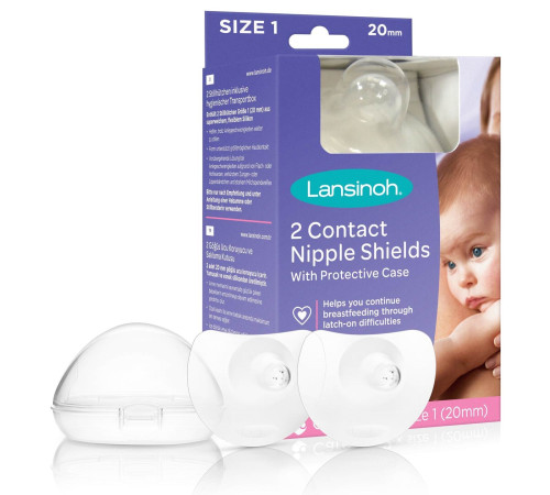  lansinoh 107137 protectoare pentru mameloane din silicon n1 (20 mm) 70193