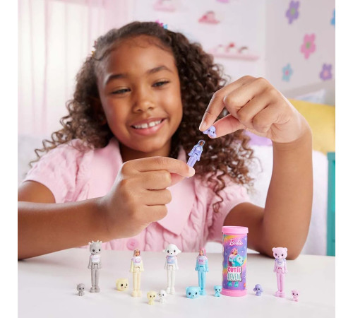 barbie jcr15 Кукла-сюрприз "mini barbieland color reveal" Мягкие и пушистые