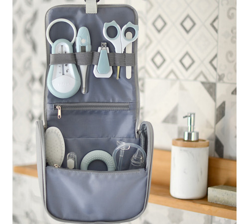 beaba 4316 set complet de ingrijire (gri/albastru)