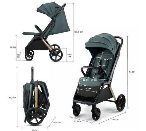 kinderkraft carucior loom negru