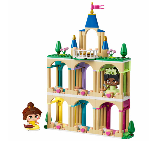 lego disney 43291 constructor "mini belle și tiana cu castel" (358 el.)