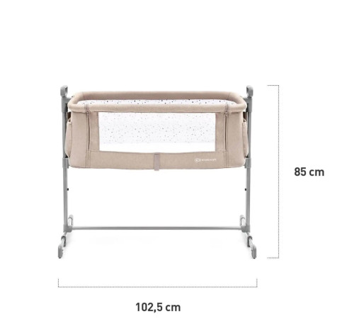 kinderkraft patut-leagăn neste dark grey