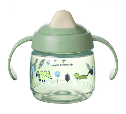tommee tippee tt0387 cana cu cioc moale "sippee" roz (4 luni+) 190 ml.
