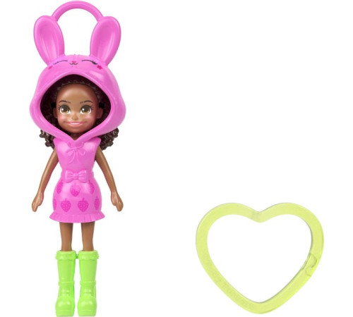 polly pocket jmn38 păpușă breloc "fashion 3" (7,5 cm) in sort.