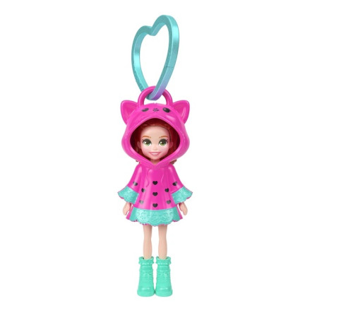 polly pocket jmn38 păpușă breloc "fashion 3" (7,5 cm) in sort.
