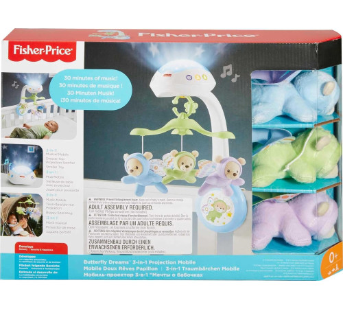 fisher-price cdn41 Мобиль с пультом управления "Сон бабочки"