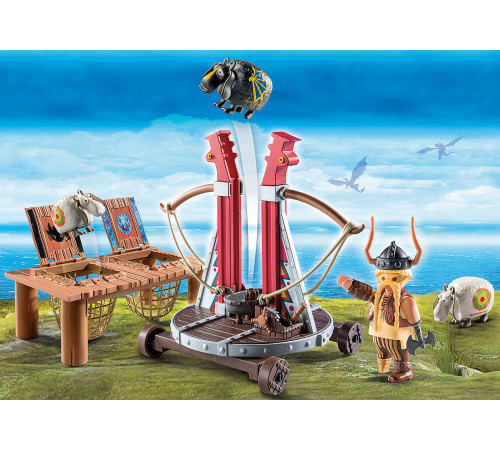 playmobil 9461 constructor "dragons gobber the belch with sheep sling"