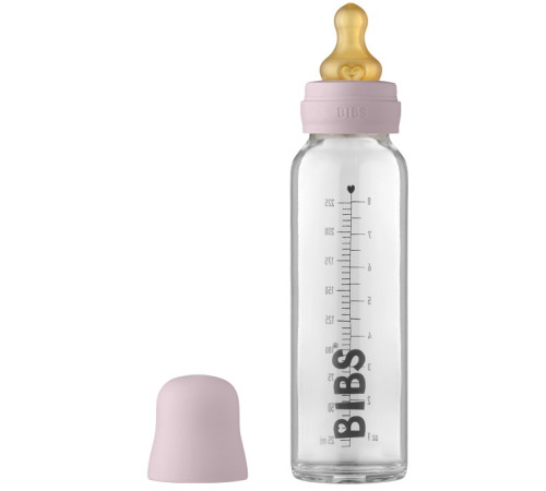 bibs biberon din sticlă (225 ml) dusty lilac
