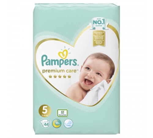  pampers premium care 5 (11-16 кг.) 44 шт.