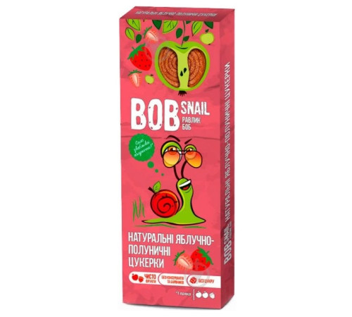  bob snail Натуральные конфеты "Яблоко-Клубника" (30 гр.)
