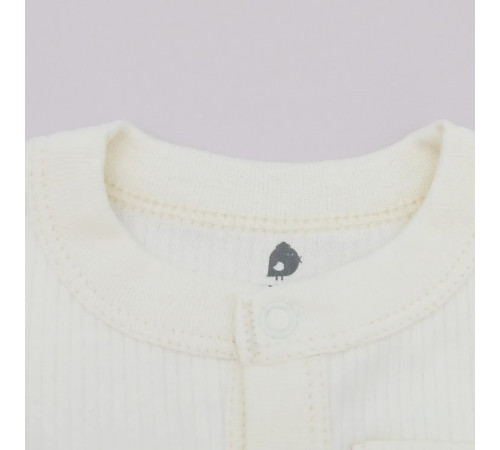 minikin 211250362 Комбинезон с кармашком "simply2" (р.62) молочный