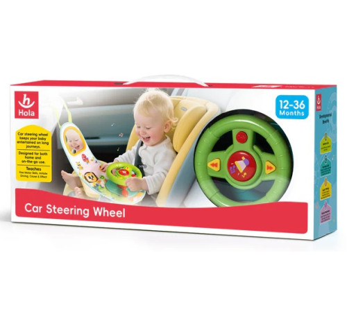 hola toys e993 Музыкальная игрушка "Руль"