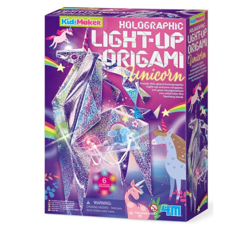  4m 00-04776 Оригами с подсветкой kidzmaker "Единорог"