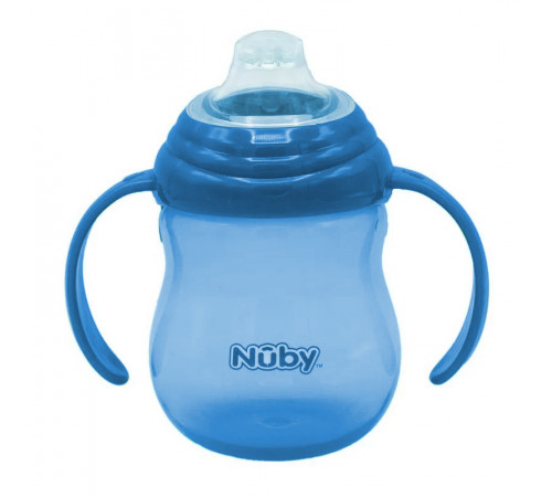 nuby nv0406013 cupa de invatare cu sistem anti-varsare (6m+) 270 ml.