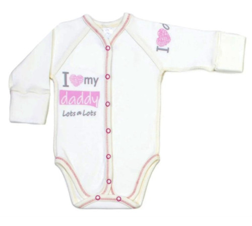 Haine pentru copii in Moldova veres 102.81-6.62 body "i love my daddy pink" (interlock) m.62