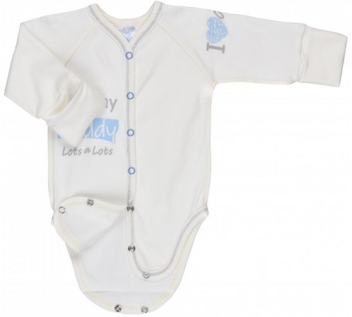 Одежда для малышей в Молдове veres 102.81-5.62 Боди "i love my daddy" blue (интерлок) р.62