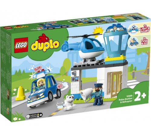 lego duplo 10959 Конструктор "Полицейский участок и вертолет" (40 дет.)