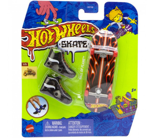 hot wheels hgt46 Игровой набор "Скейтборд и обувь" (в асс.)