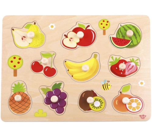 tooky toy ty854 puzzle din lemn "fructe"
