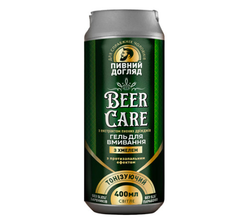  beer care gel de curățare 2 în 1 tonifiant cu hamei (400 ml) 642023