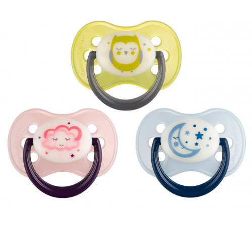  canpol 22/640 suzeta din silicon rotunda "night dreams " (6-18 m.)