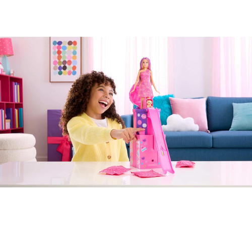 barbie jkf66 Игровой набор с куклой "Сюрприз на День рождения питомца"