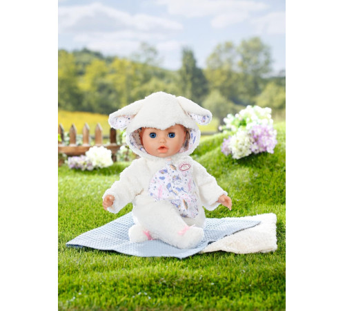 zapf creation 709825 salopetă baby annabell "sheep" (43 cm.)