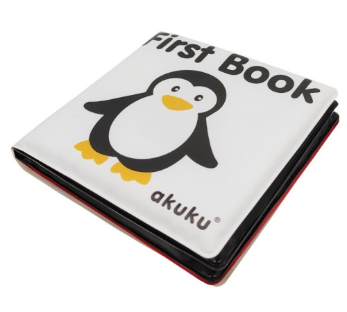  akuku-69500 a0476 Сărticică moale cu sc&acirc;rț&acirc;itor "first book"