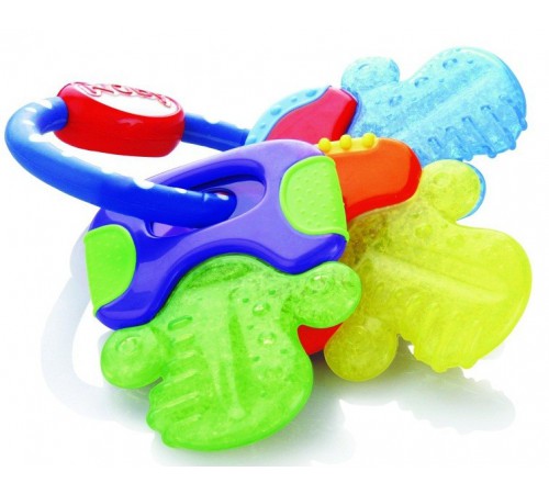  nuby id455 Прорезыватель с охлаждающим гелем "Ключики"
